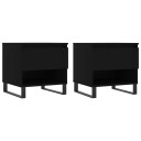  Salongbord 2 stk svart 50x46x50 cm konstruert tre 8721012112384