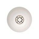 Villeroy & Boch MetroChic rund skål 23 cm i diameter hvit / svart / gull
