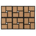 vidaXL Fotorammekollasj for 24x(10x15 cm) bilde svart MDF
