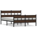  Sengeramme uten madrass med hodegavl og fotgavl 140x200 cm 8721158377593