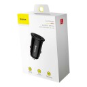 Baseus 30W Dual USB Billader med QC3.0 - Svart