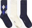 Gant Argyle Socks 3 Pack   EVENING BLUE   40 42