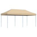  Sammenleggbart partytelt pop-up beige 580x292x315 cm 4004935