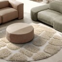 Rundt teppe   Otranto Natural Cotton Shaggy off white Størrelse: Ø 160 cm
