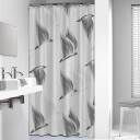 Sealskin Birds Dusjforheng 180x200 Sort-hvit Svart