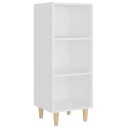 vidaXL Skjenk hvit 34,5x32,5x90 cm konstruert tre