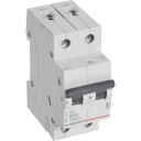 Legrand 6 stk RX³ MCB automatsikring B10 2P 2M 6kA
