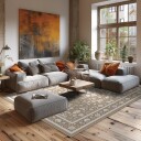 Wilton teppe   Ember beige/offwhite Størrelse: 160 x 230 cm