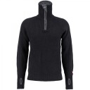 Ulvang Unisex Rav Sweater With Zip XS , Black/Charcoal Melange