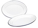 Ibili – Ovalt Serveringsbrett Hvit 30x20 cm