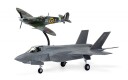 Airfix 1/72 Spitfire Mk.Vc og F-35B Lightning II Modellflysett