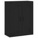  Veggmontert skap svart 69,5x34x90 cm konstruert tre 8720845950460
