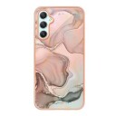Samsung Galaxy A25 Marble Pattern Electroplated IMD TPU-deksel Rosa