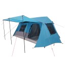  telt Blå 400 x 278 x 182 cm 185T Polyester med PU Belegg