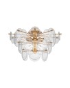 Loire Tiered Flush Mount Gild/Clear Glass L