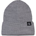 Calvin Klein Grey Heather Monogram Rib Beanie L-XL