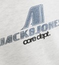 Jack & Jones Junior Collegegenser jcOtier Print Sweat Crew Neck SN JN Hvit
