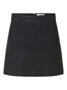 Selected Femme Bex High Waisted Mini Skirt Grå 38