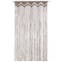 vidaXL Makramé gardin taupe 140x240 cm bomull