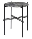 GUBI TS Sidebord Rundt Ø40 Sort/ Grå Emperador Marmor