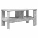 vidaXL Kaffebord Betonggrå 90 x 50 x 45 cm Konstruert tre