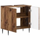 vidaXL Baderomsvaskeskap ZWOLLE Gammelt tre 59,5 x 31,5 x 59 cm