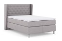 Select No 3 Komplett Sengepakke 140x200 Fast/Medium   Lysegrå/Metallben