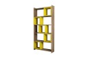 Bokhylle Amtorp 80 cm   Brun|Gul
