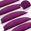  Selvlimende trappematter 15 pcs Violet 80 x 24,5 x 3,5 cm