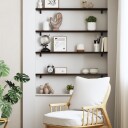 vidaXL Vegghylle m?rkegr? 80x10x2 cm behandlet heltre eik