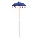 vidaXL Balinesisk Parasol Blå 95 x 95 x 260 cm