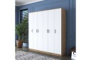 Jaidul Garderobeskap 180x190,8 cm Brun/Hvit - Hanah Home