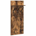  Vegghengt kleshenger Røkt eik 90 x 40 x 10 cm Konstruert tre