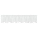  Gardiner med gardiner Blomster Hvit Polyester
