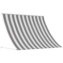 vidaXL Markise Antrasitt og Hvit 200 x 150 cm