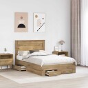  Sengestamme med skuff Artisan Eik 135 x 190 cm Konstruert tre