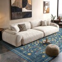 Flatvevd teppe   Nabilar blå Størrelse: 230 x 340 cm