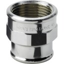 5 stk 1" x 1/2" forkrommet formhylse i pistolmetall