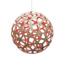 David Trubridge Korall Taklampe Ø120 Rød