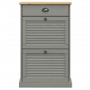 vidaXL Skoskap VIGO 60x35x96 cm gr? heltre furu