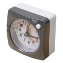 Analog vekkerklokke med snooze og lydløs drift