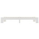 vidaXL Sengeramme hvit heltre furu 90x200 cm