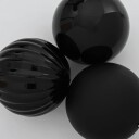  Julekule Sett 3 pcs Svart Plast