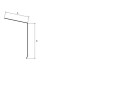 Takfotbeslag For Papptak Hvit 2 M 80x120