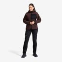 Revolutionrace Dame Overdeler Fleece & midlayers Sherpa Hoodie Dame Seal Brown L