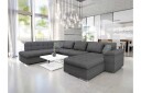 Dynir Sofa med Sjeselong og Divan 4 seter   Mørk grå/Lys grå