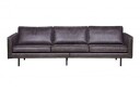 BePureHome - Rodeo 3-pers sofa i øko-skinn - Svart