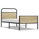  Sengeramme uten madrass sonoma eik 80x200 cm konstruert tre 8721158565310
