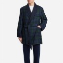 Derek Rose Tartan Men'S Smoking Jacket Blackwatch