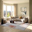 Flatvevd teppe   Calla rød Størrelse: 150 x 230 cm